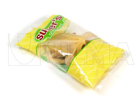 Confezionamento di pollo intero in flow pack (hffs) con film BOPP