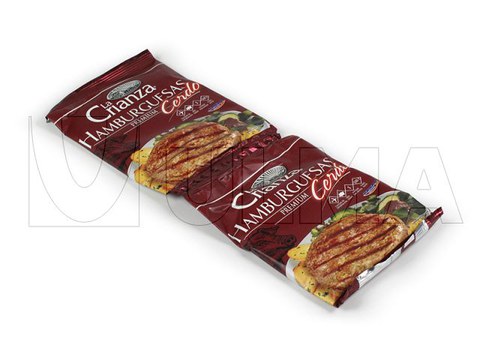 Confezionamento di hambuger congelato in flow pack (hffs)