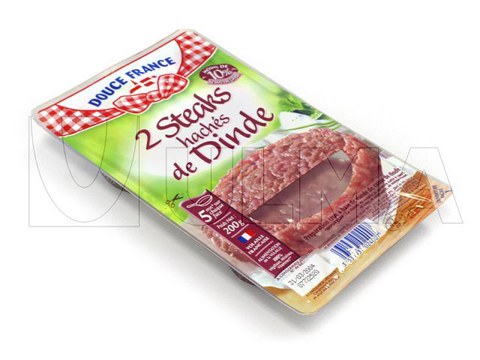 Confezionamento di hamburger in termoformato con atmosfera modificata (MAP)