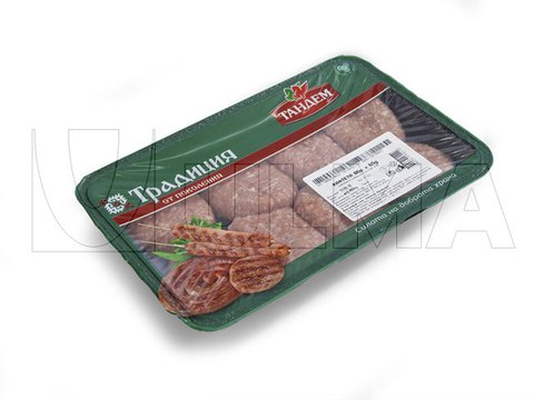 Confezionamento di mini hamburger in vaschetta termosaldata