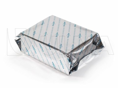 Confezionamento di scatole di collagene in flow pack