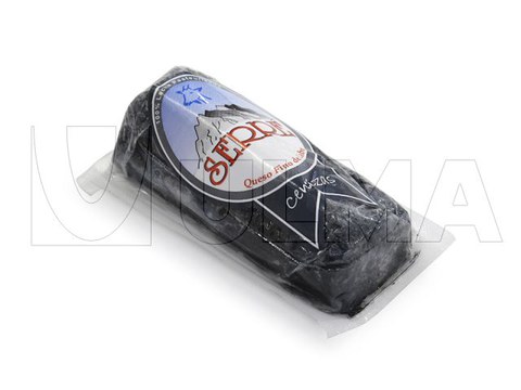 Confezionamento di blocco di formaggio di capra in termoformatrice sottovuoto