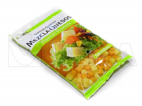 Confezionamento di cubetti di formaggio in macchina verticale (VFFS) in atmosfera modificata (MAP)