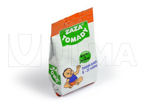 Confezionamento di sticks di vitamine in verticale in fondo stabile ed eurolock