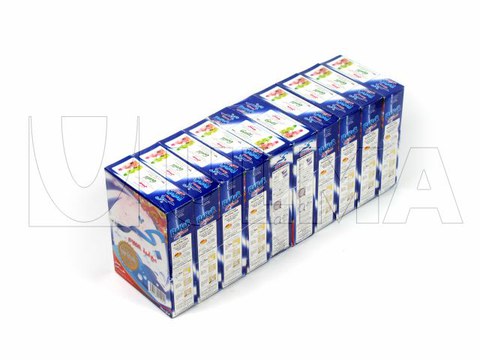 Confezionamento di multipack di scatole di detersivo in polvere con film termoretraibile poliolefina