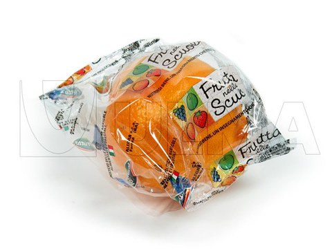 Confezionamento di arancia singola in flow pack (hffs) senza vaschetta
