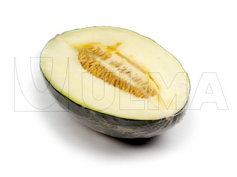 Confezionamento di mezzo melone in film retrattile in flow pack