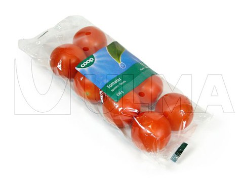 Confezionamento di pomodori in flow pack (hffs)