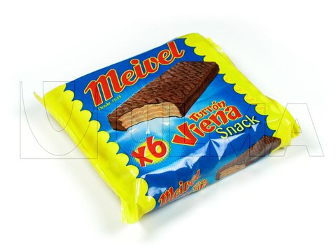 Confezionamento individuale e multiplo di torrone di Vienna in flow pack