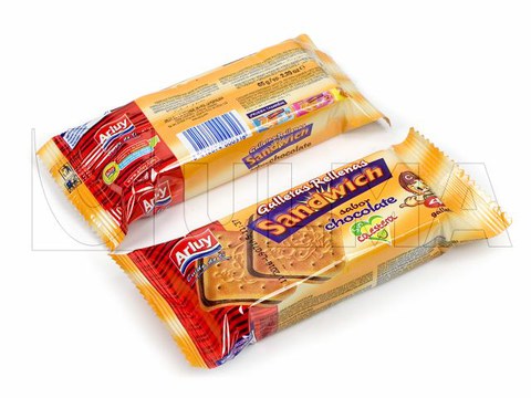 Pacco di biscotti in flowpack