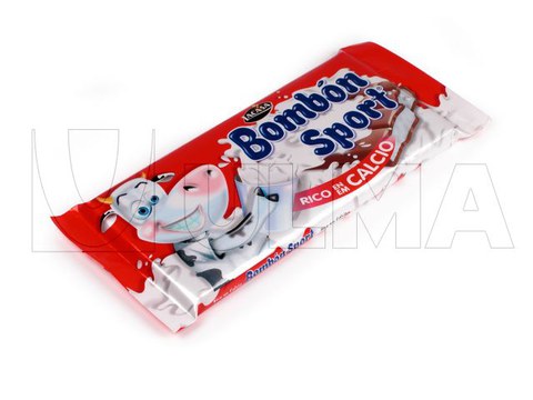 Confezionamento di tavolette di cioccolato in flow pack