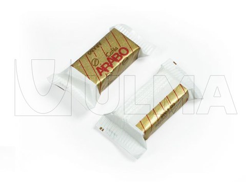 Confezionamento di torroni di zucchero 1 o 2 per pacchetto in flow pack