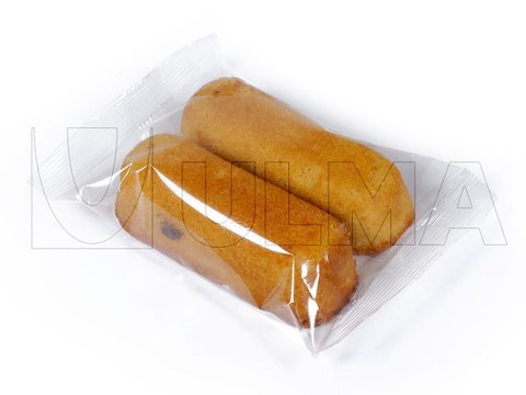 Confezionamento di cupcakes di cioccolato in flow pack (hffs)