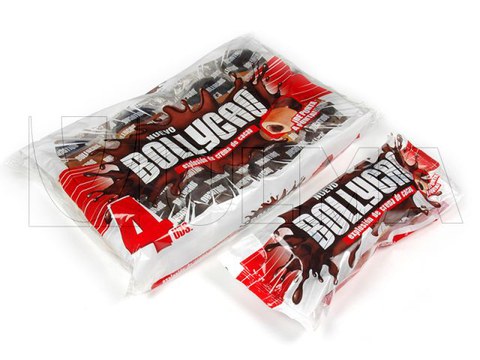 Confezionamento singolo e multiplo di panini dolci ripieni di nutella in flow pack (hffs)