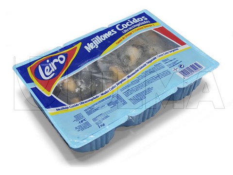 Confezionamento di molluschi cotti ultracongelati termoformato