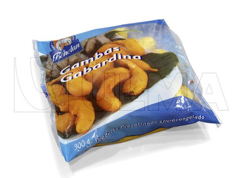 Confezionamento di gamberetti in busta verticale (vffs)