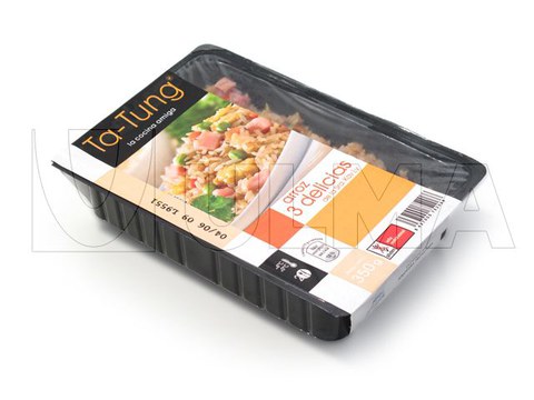 Confezionamento di riso tre delizie in termoformato con atmosfera controllata (MAP)