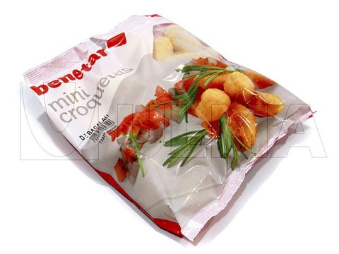 Confezionamento di mini crocchette in verticale (vffs)