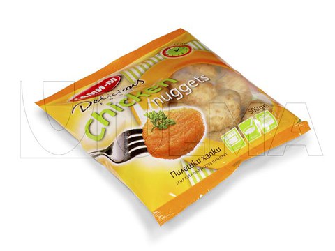 Confezionamento di nugget di pollo in verticale (vffs)