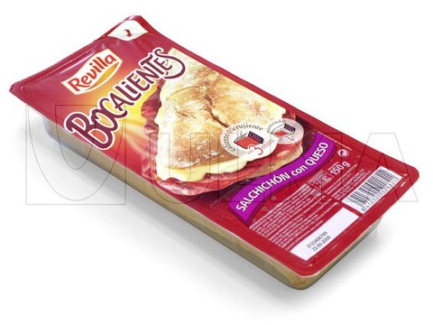 Confezionamento di panino in film rigido termoformato con atmosfera modificata (MAP)