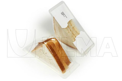 Confezionamento sandwich in termoformato con atmosfera modificata e film rigido.