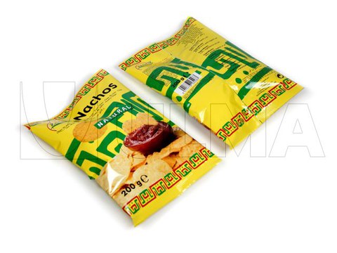 Confezionamento nachos in verticale e film BOPP